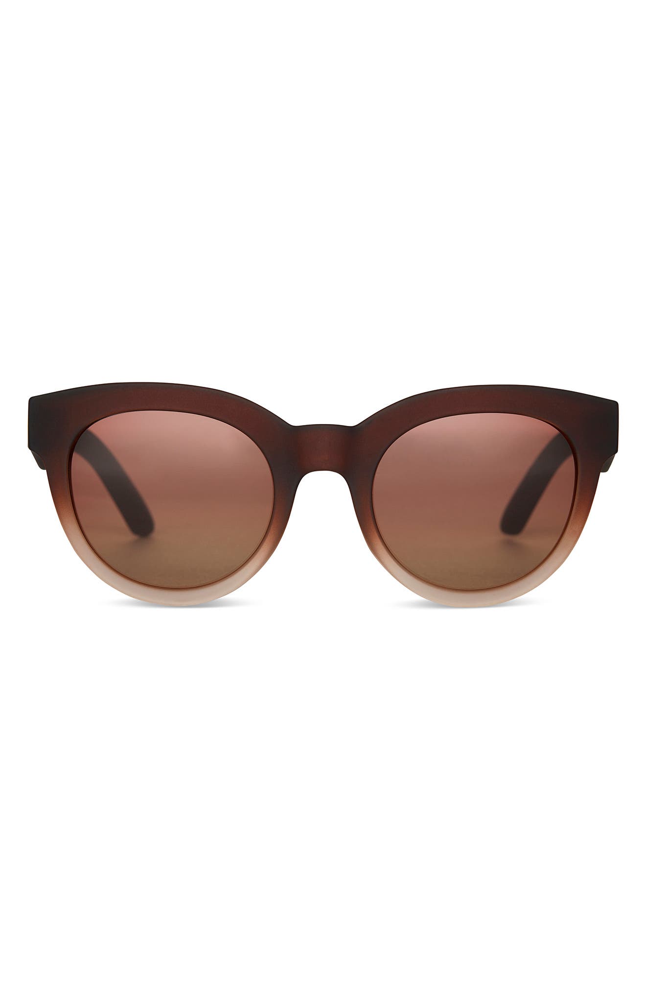 TOMS Florentin 52mm Cat Eye Sunglasses in Matte Brown 