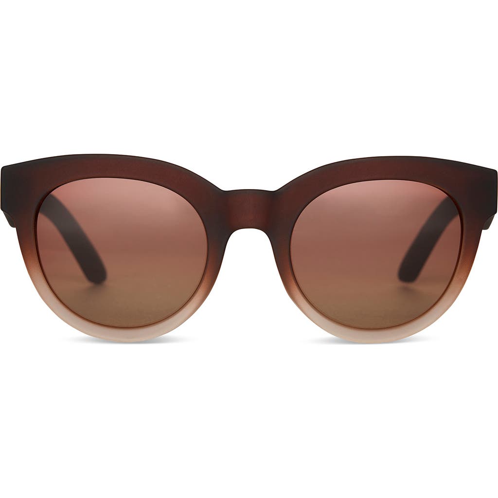 TOMS Florentin 52mm Cat Eye Sunglasses in Matte Brown