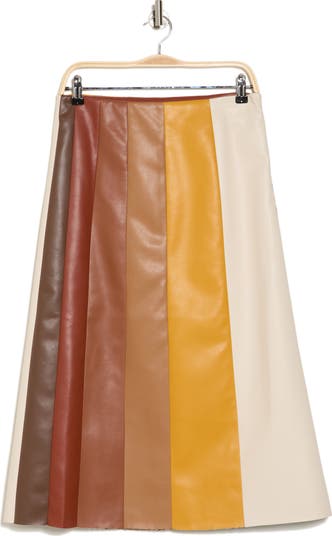 The Bits and Pieces Faux Leather Skirt