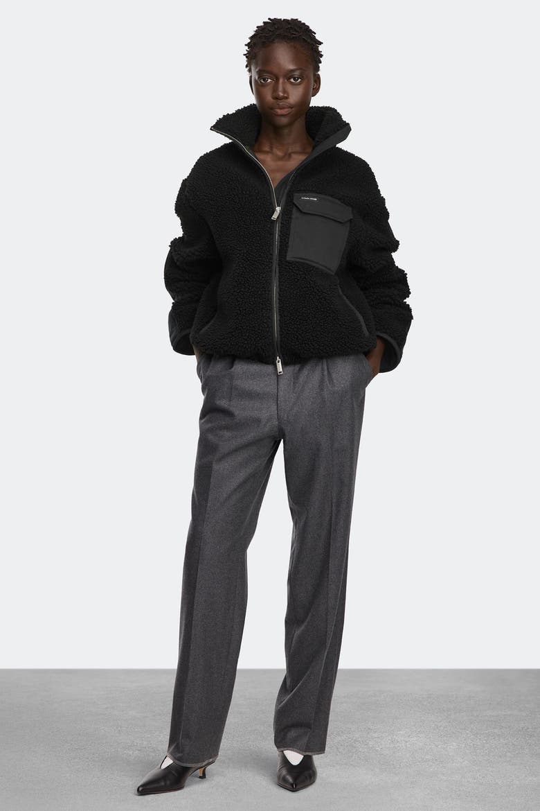 Soren Fleece Full Zip, Main, color, Black