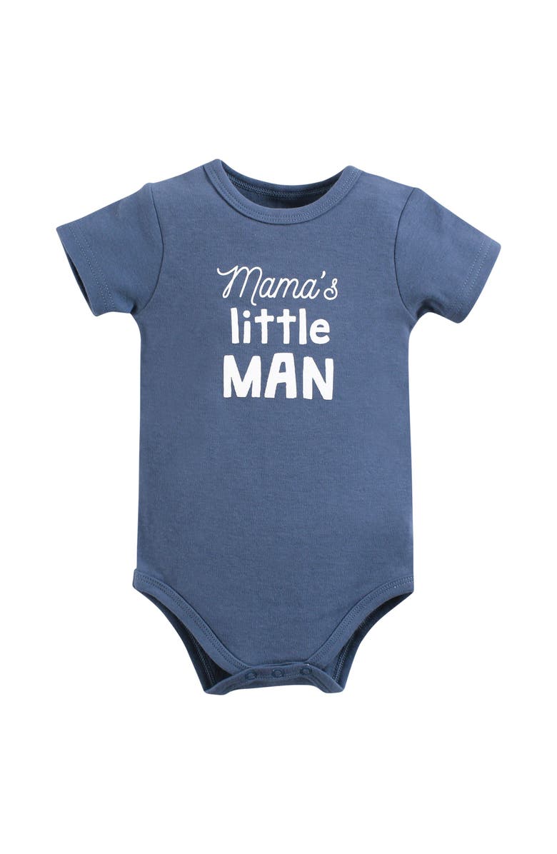 Hudson Baby Bodysuit, Short and Sock, Alternate, color, Mamas Little Man