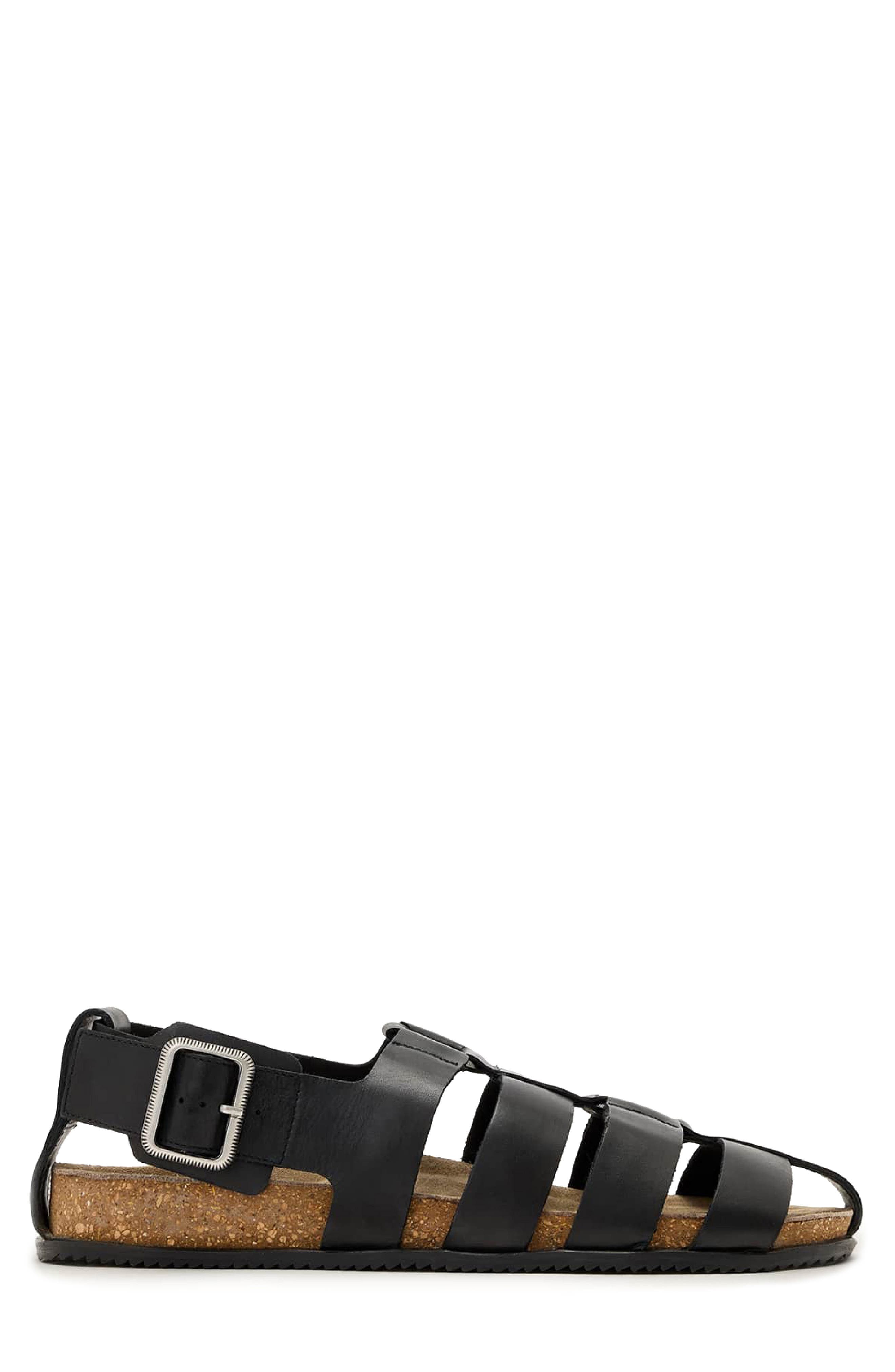 Randal Ring Sandal, Alternate, color, BLACK WOVEN