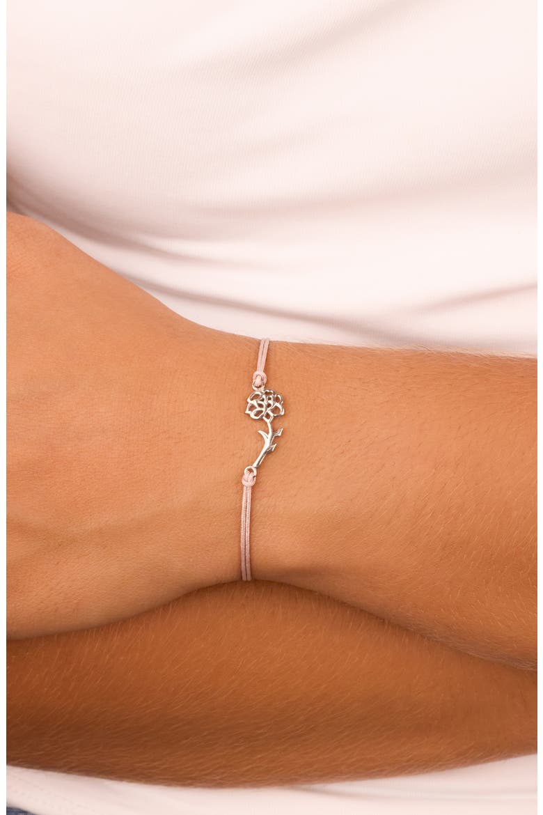 Birth Flower Bracelet, Alternate, color, SILVER- JANUARY
