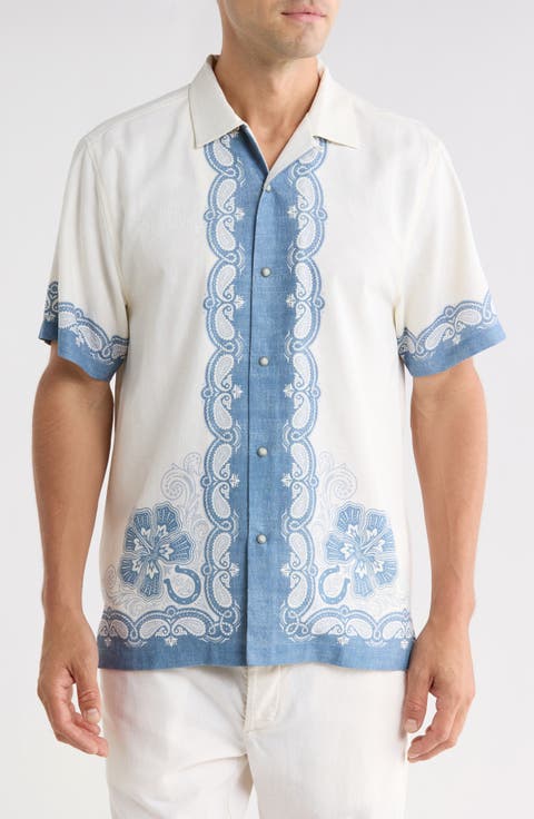 Life of the Rodeo Silk Camp Shirt