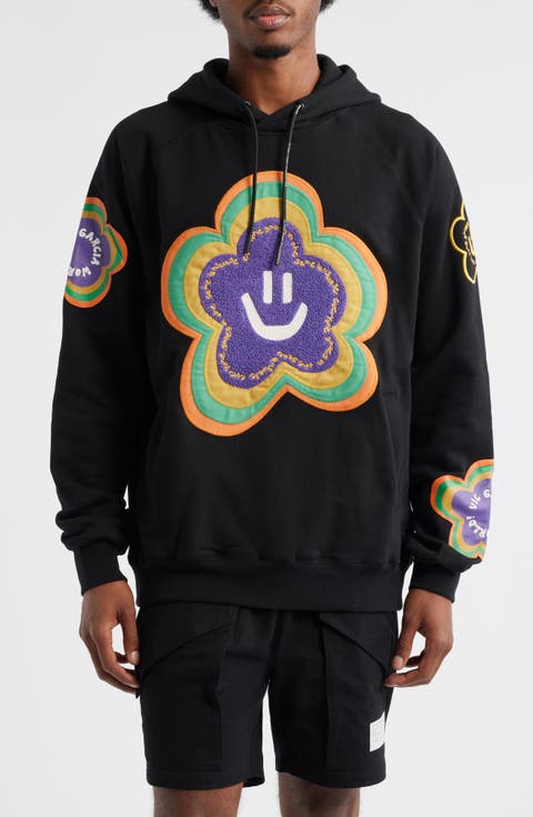 Flower Patch Cotton French Terry Hoodie