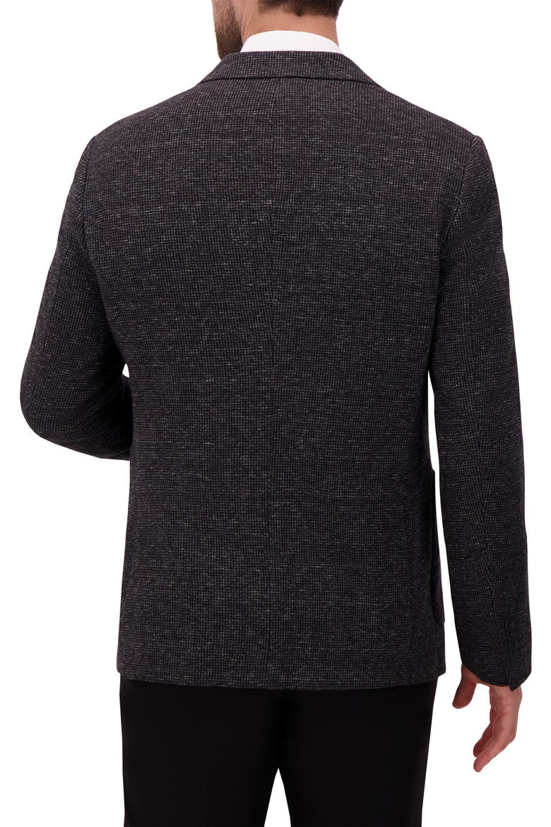 Textured Comfort Knit Cotton Blend Sport Coat, Alternate, color, CHARCOAL
