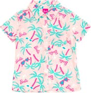 Barbie Hawaiian Button Down Shirt