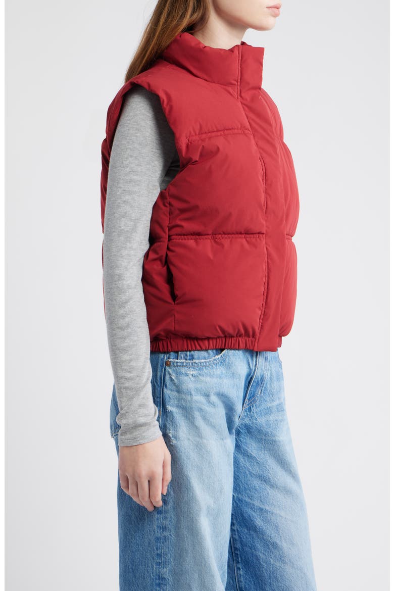 Quilted Puffer Vest, Alternate, color, SUN DRIED TOMATO