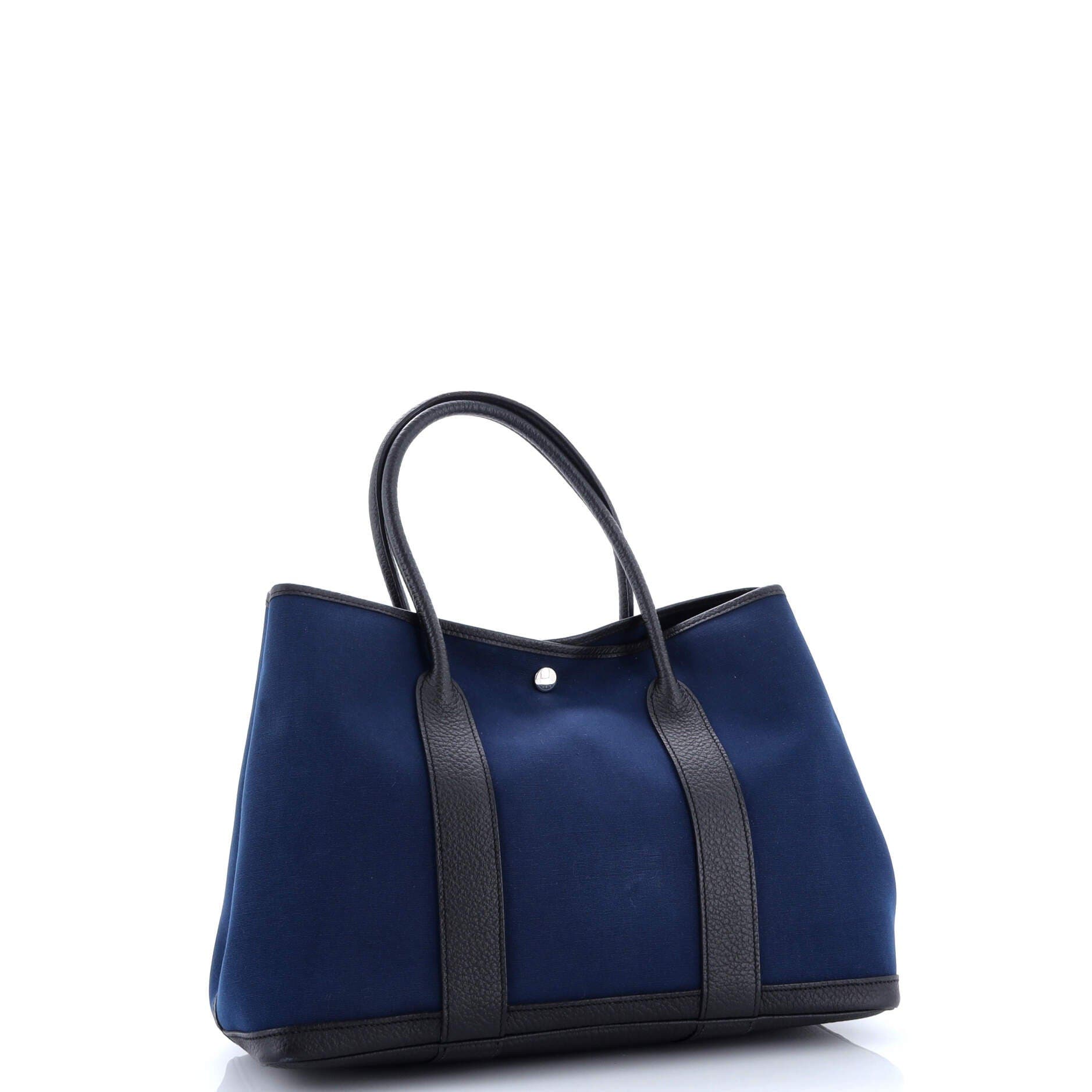 Pre-Owned Hermes Garden Party Tote Toile and Leather 36, Alternate, color, 