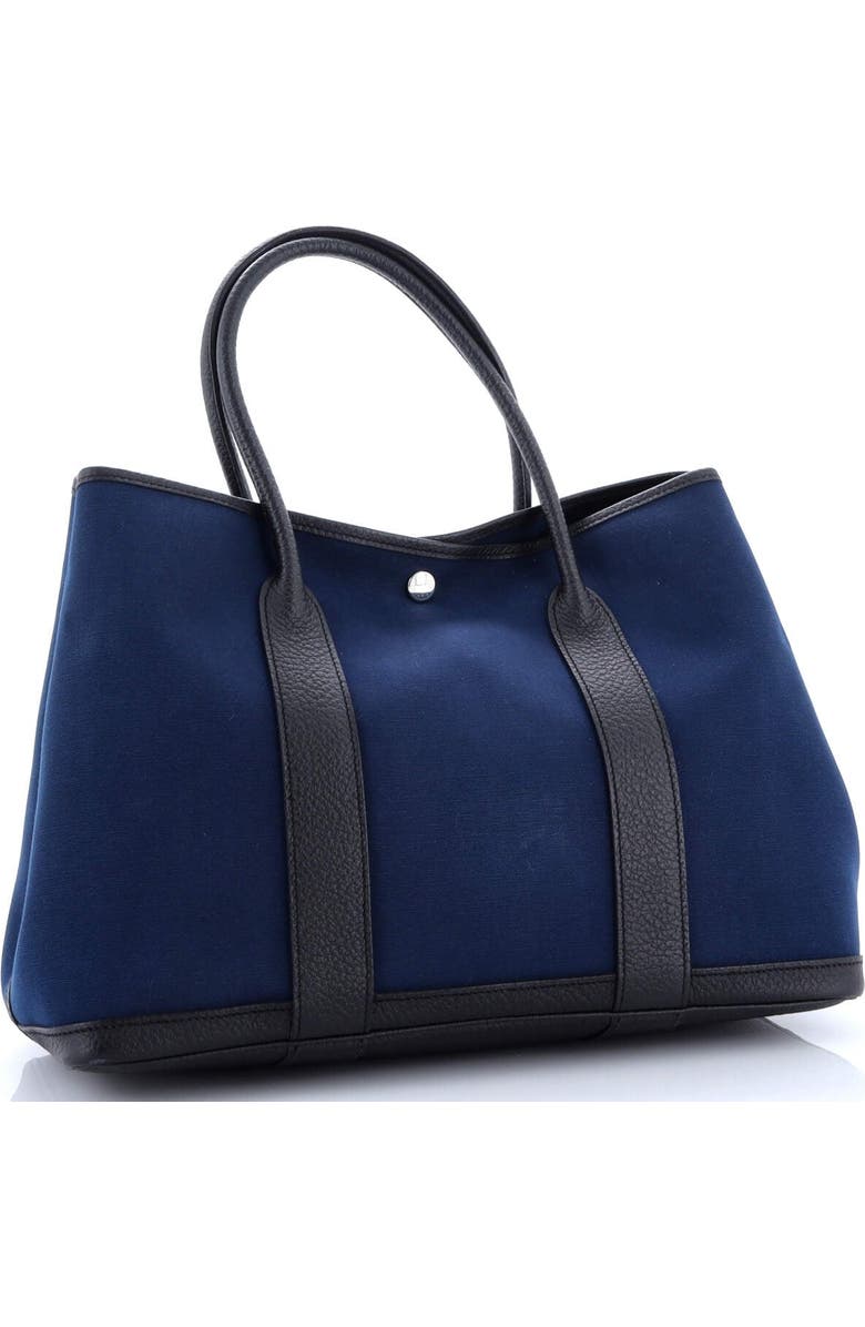 Pre-Owned Hermes Garden Party Tote Toile and Leather 36, Alternate, color,