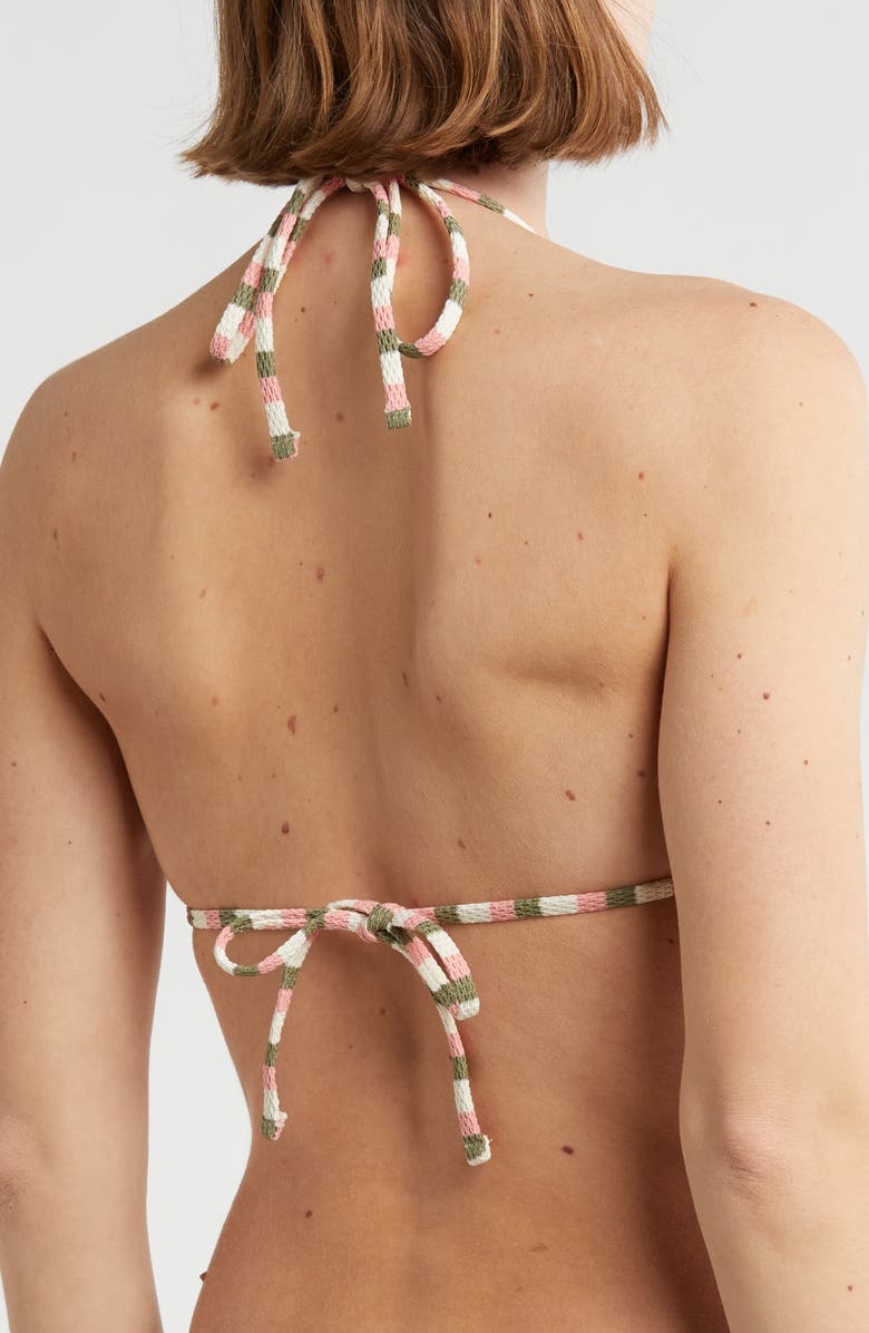 Roxy Saida Tiki Triangle Bikini Top, Alternate, color, 