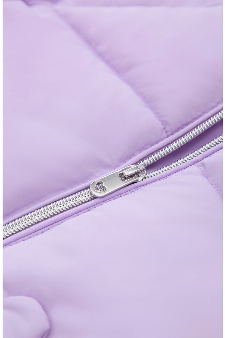 Borg-Lined Bear Ears Puffer Jacket, Alternate, color, Lilac