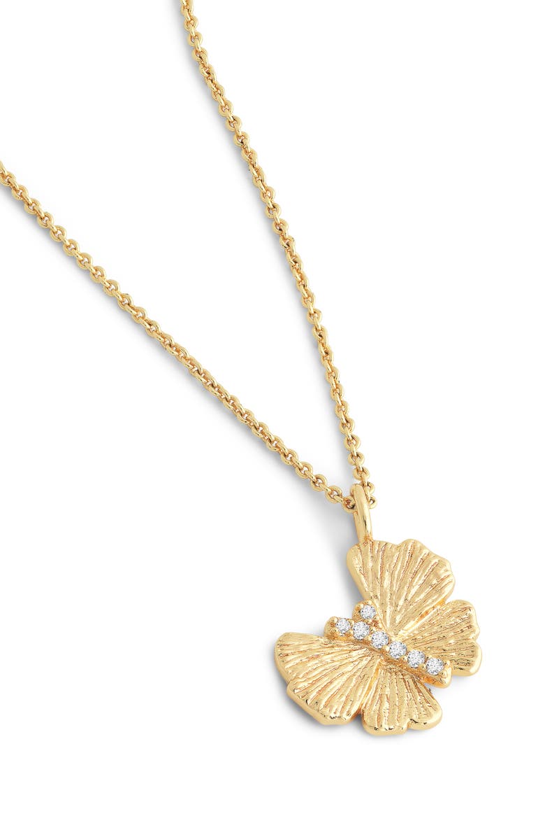 Anabel Aram Jewelry Butterfly Pendant Necklace, Alternate, color, Gold