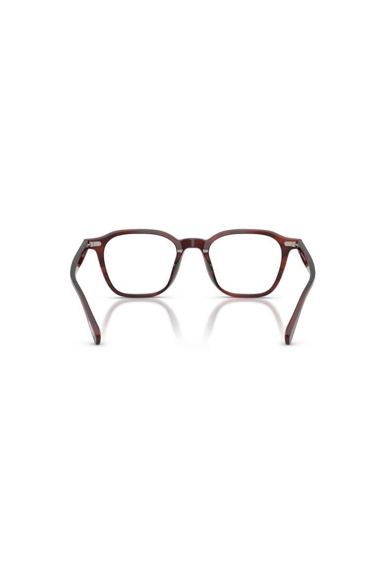 50mm Square optical glasses, Alternate, color, Brown