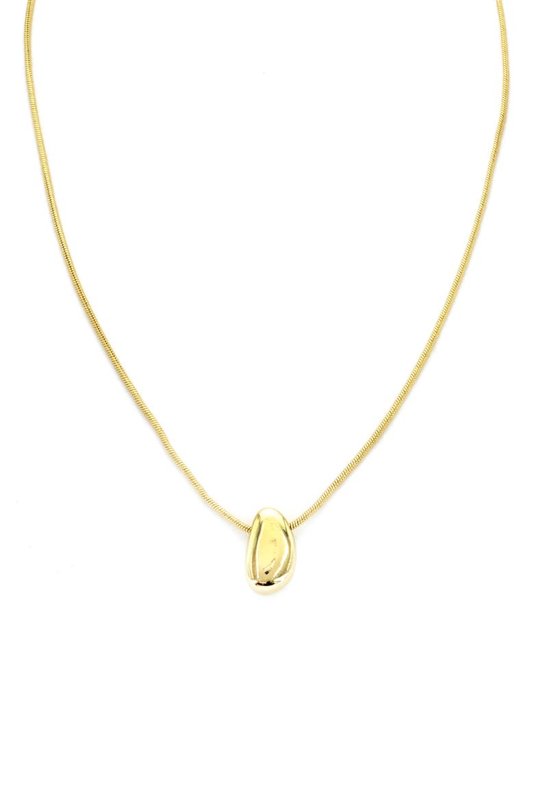 Nugget Pendant Necklace, Main, color, GOLD