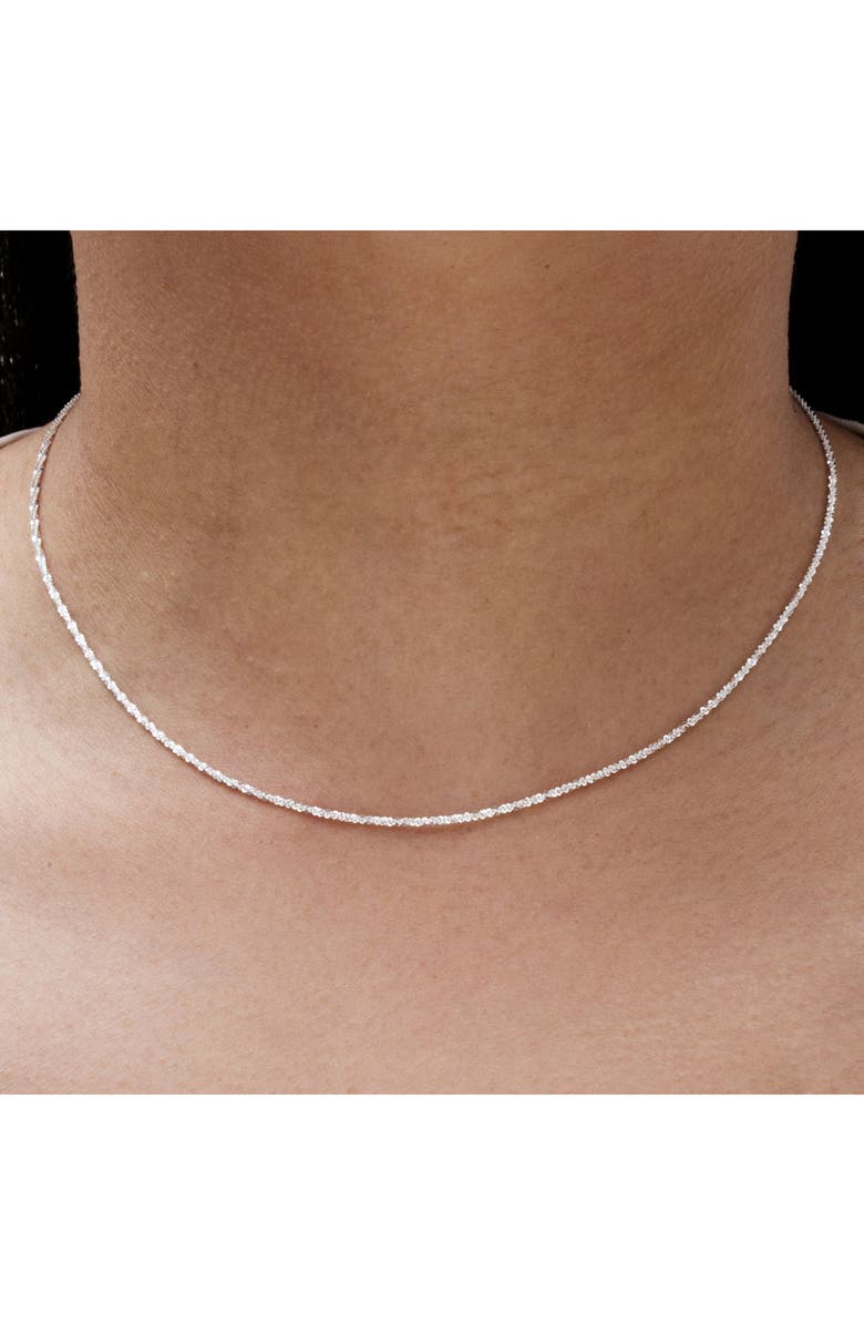 BEST SILVER Sterling Silver Twisted Chain Necklace, Alternate, color, Silver