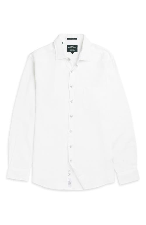 Rodd & Gunn Coromandel Button-up Linen Shirt In Snow