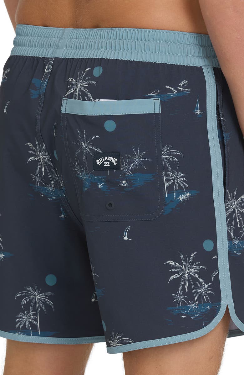Billabong Seventy Three Layback Swim Trunks, Alternate, color, True Navy
