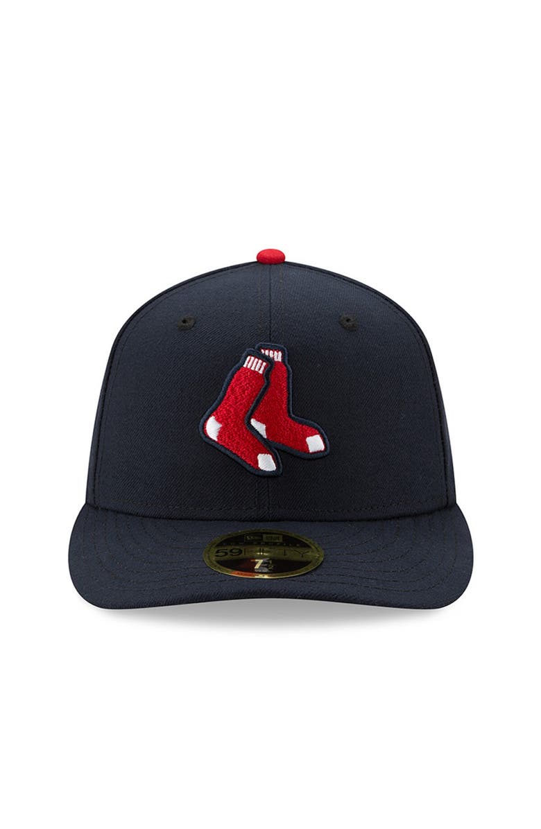 New Era Men's New Era Navy Boston Red Sox Alternate Authentic Collection On-Field Low Profile 59FIFTY Fitted Hat, Main, color,