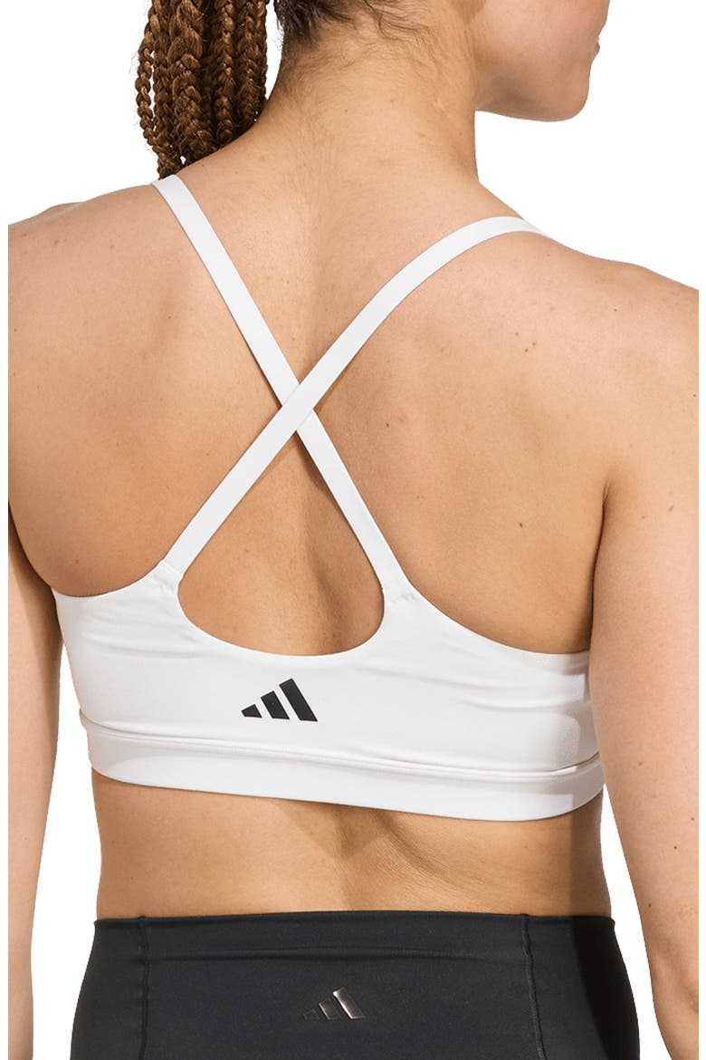 All Me Low Impact Sports Bra, Alternate, color, WHITE