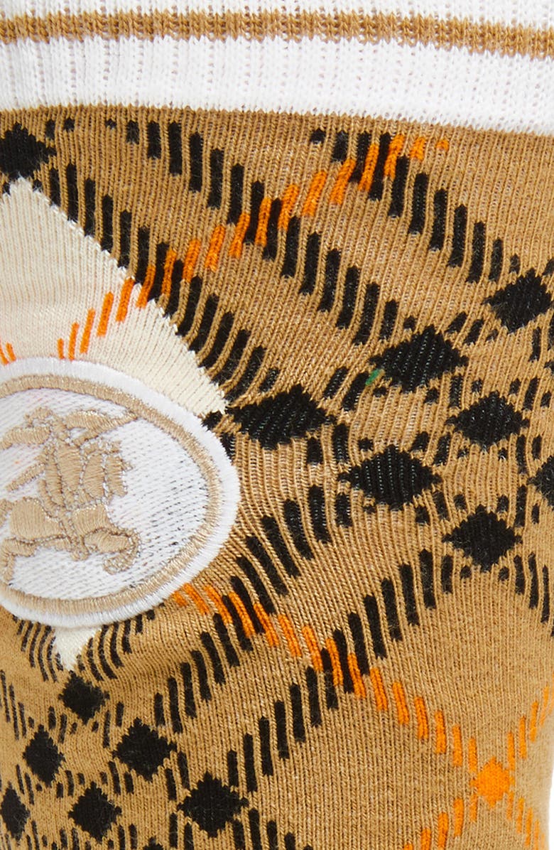 Burberry EKD Argyle Check Cotton Blend Socks, Alternate, color, 