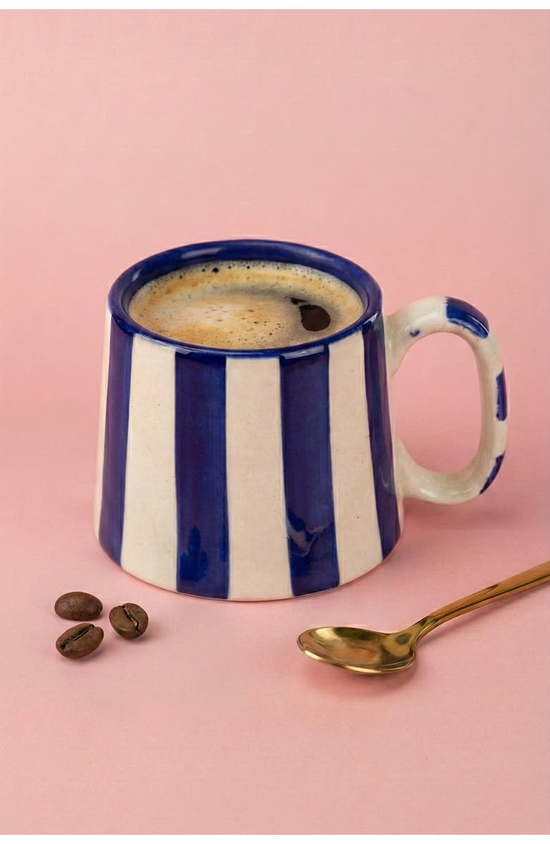 Casa Amarosa Stripe Mug, Alternate, color, Dark Blue