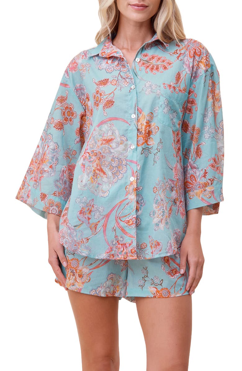 Papinelle Coco Cotton & Silk Short Pajamas, Alternate, color, 