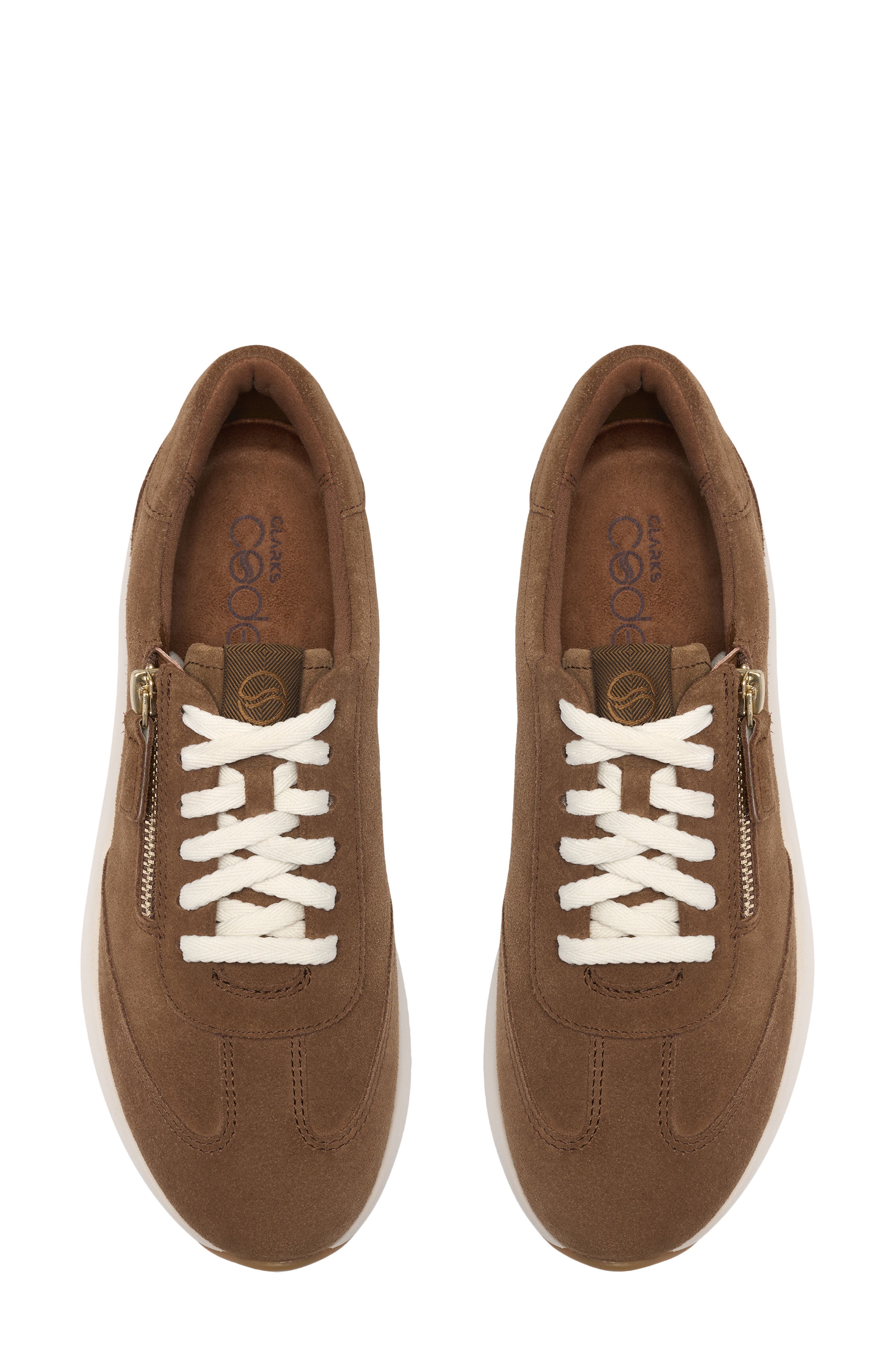 Code R Run Sneaker, Alternate, color, DARK TAN SUEDE