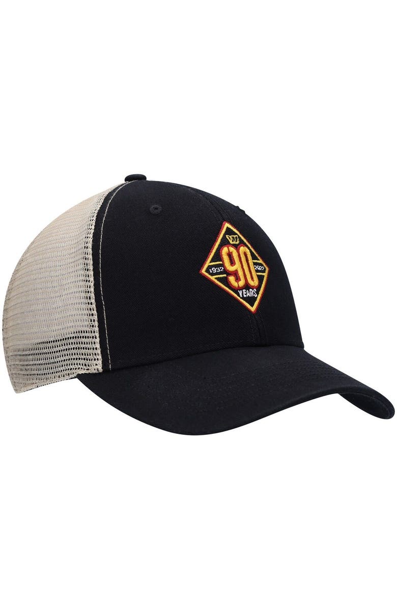 '47 Men's '47  Black/Natural Washington Commanders 90th Season MVP Trucker Snapback Hat, Alternate, color, Black