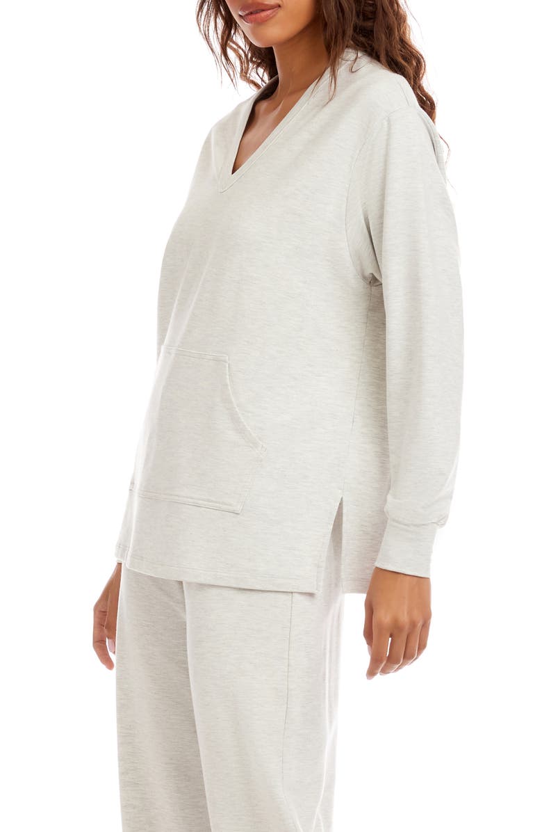 Karen Kane Kangaroo Pocket Sweatshirt, Alternate, color, Heather
