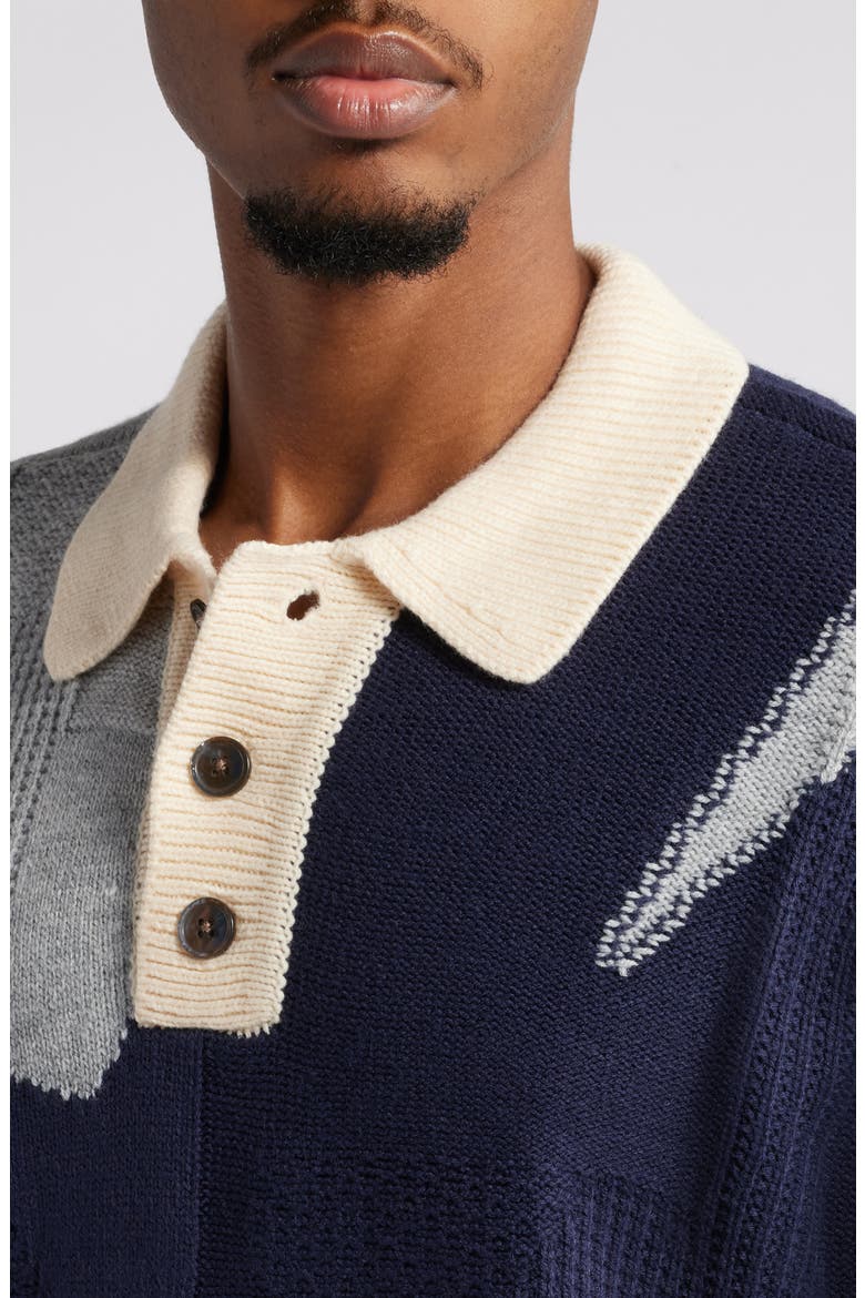 Luca Mix Stitch Sweater, Alternate, color, HEATHER GREY MULTI