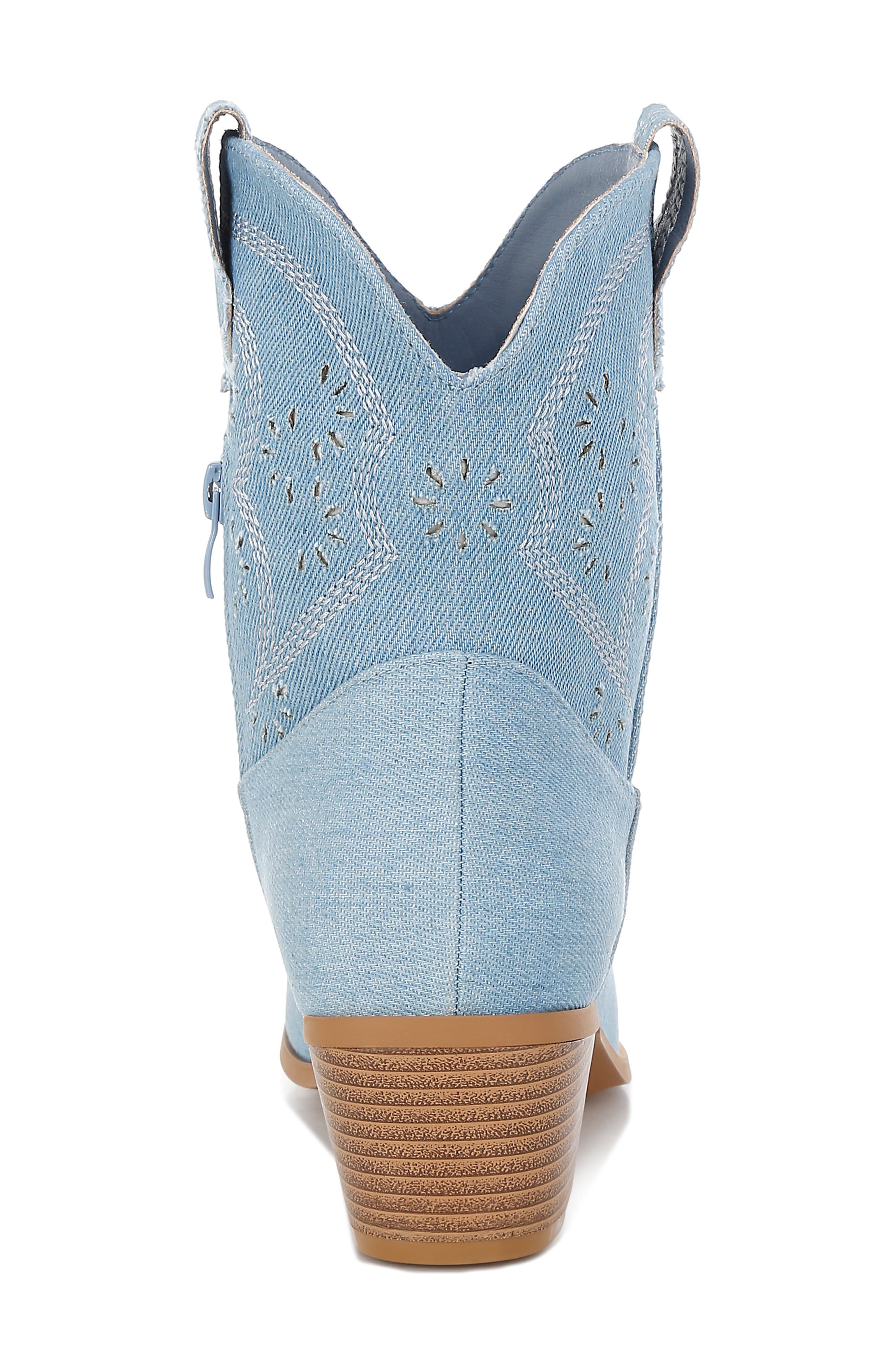 LONDON RAG Nigara Cutout Western Bootie, Alternate, color, Denim