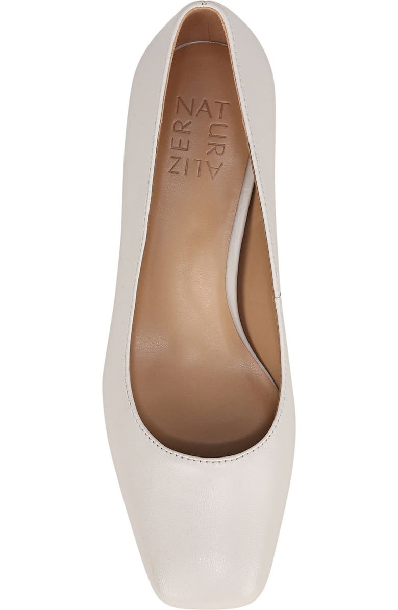 Naturalizer Karina Square Toe Pump, Alternate, color, Satin Pearl Leather