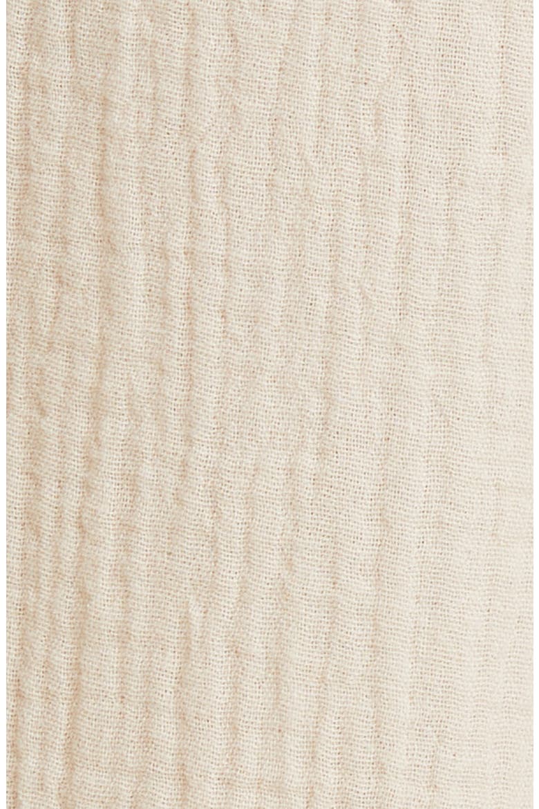 Leon Crinkled Cotton Pull-On Pants, Alternate, color, FLAX