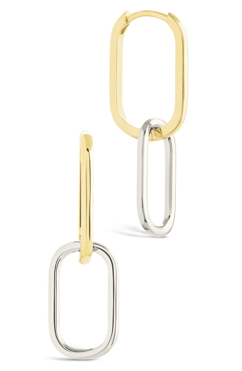 Sterling Forever Raleigh Link Drop Earrings, Main, color, Gold