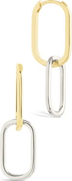 Sterling Forever Raleigh Link Drop Earrings