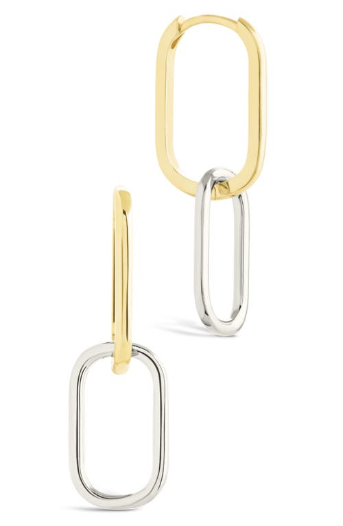 Sterling Forever Raleigh Link Drop Earrings In Gold