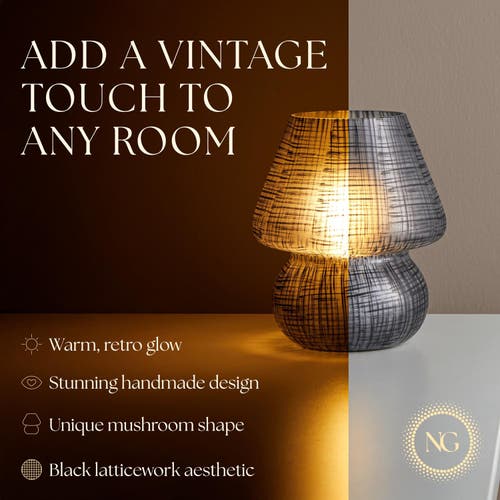 Next Glow Mushroom Led Lamp, Modern Dimmable E26 Socket