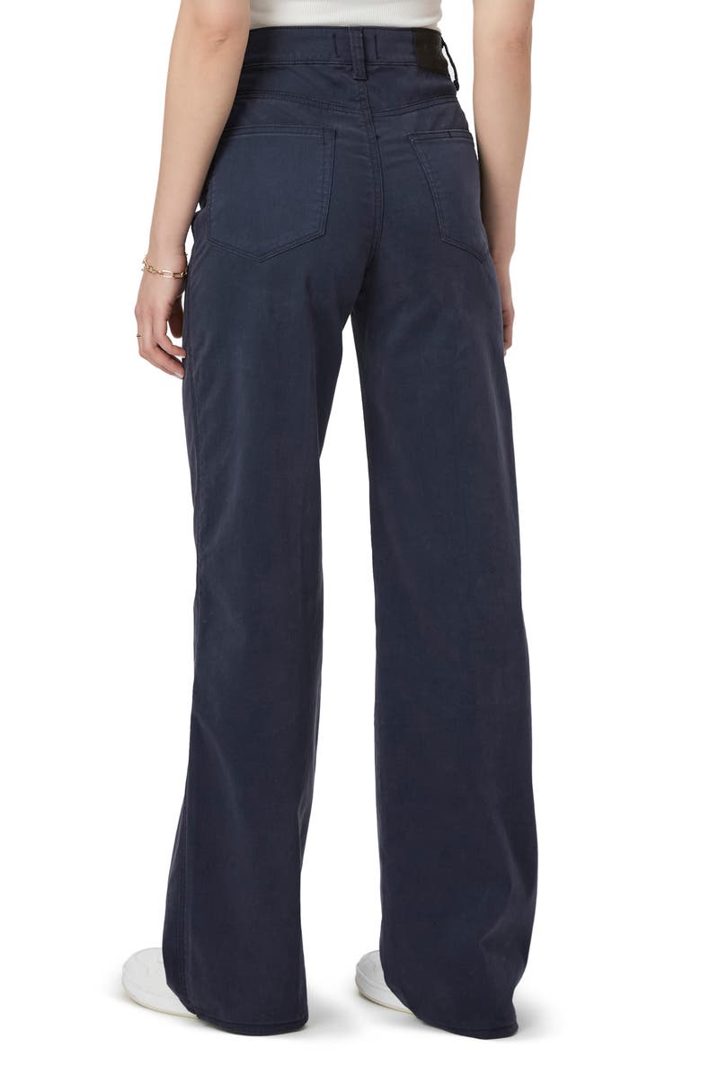 PAIGE Sasha Clean Front High Waist Wide Leg Jeans, Alternate, color, Navy Seascape
