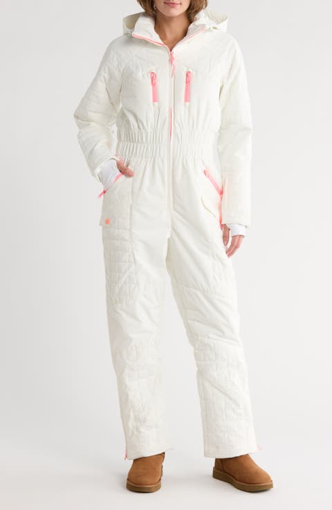 All Prepped Quilted Waterproof Snowsuit with Removable Hood