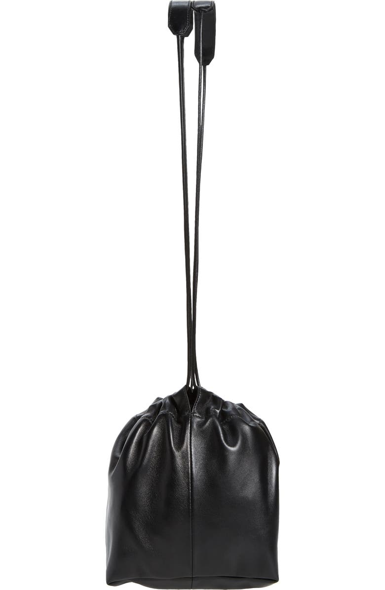 Jil Sander Small Drawstring Leather Crossbody Bag, Alternate, color,