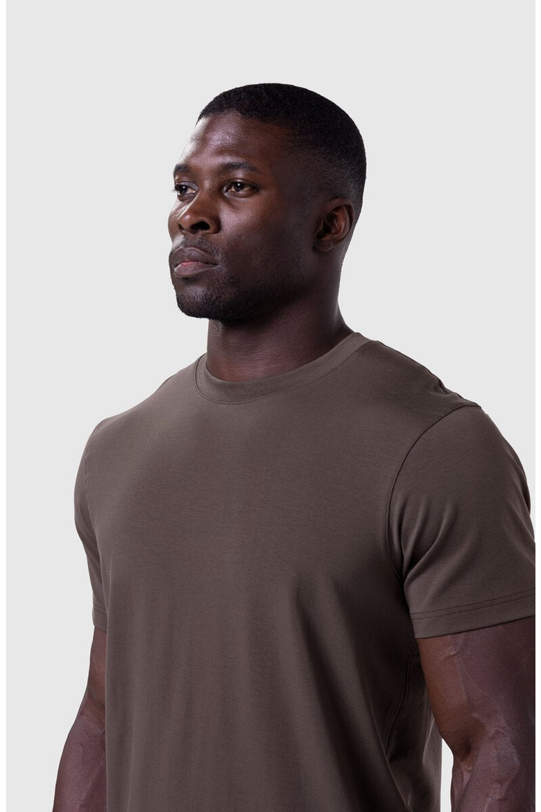Supima Essential Tee, Alternate, color, Dark Earth