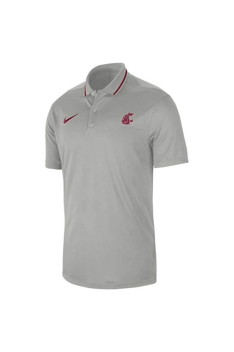 Men's Nike  Gray Washington State Cougars 2023 Sideline Coaches Performance Polo, Alternate, color, Gray