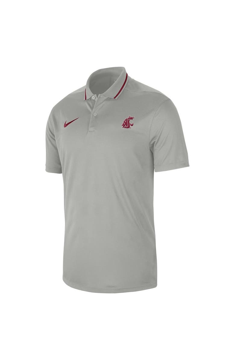 Nike Men's Nike  Gray Washington State Cougars 2023 Sideline Coaches Performance Polo, Alternate, color, Gray