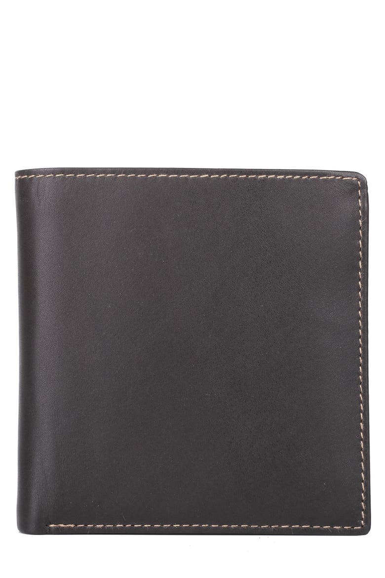 BUXTON RFID Leather Convertible Cardex, Main, color, BROWN