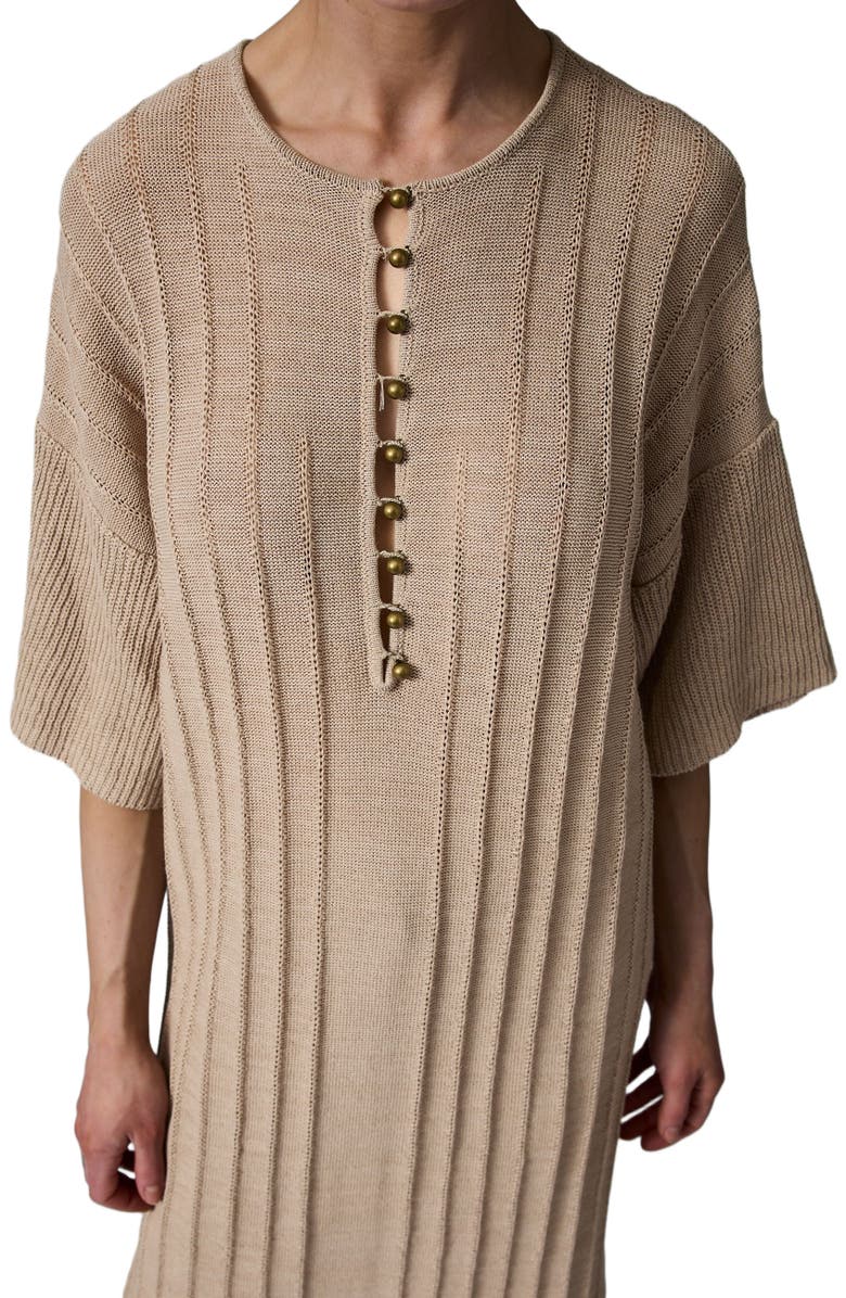 DAY Birger et Mikkelsen Stellan Loose Ribbed Knit Dress, Alternate, color, Cobblestone