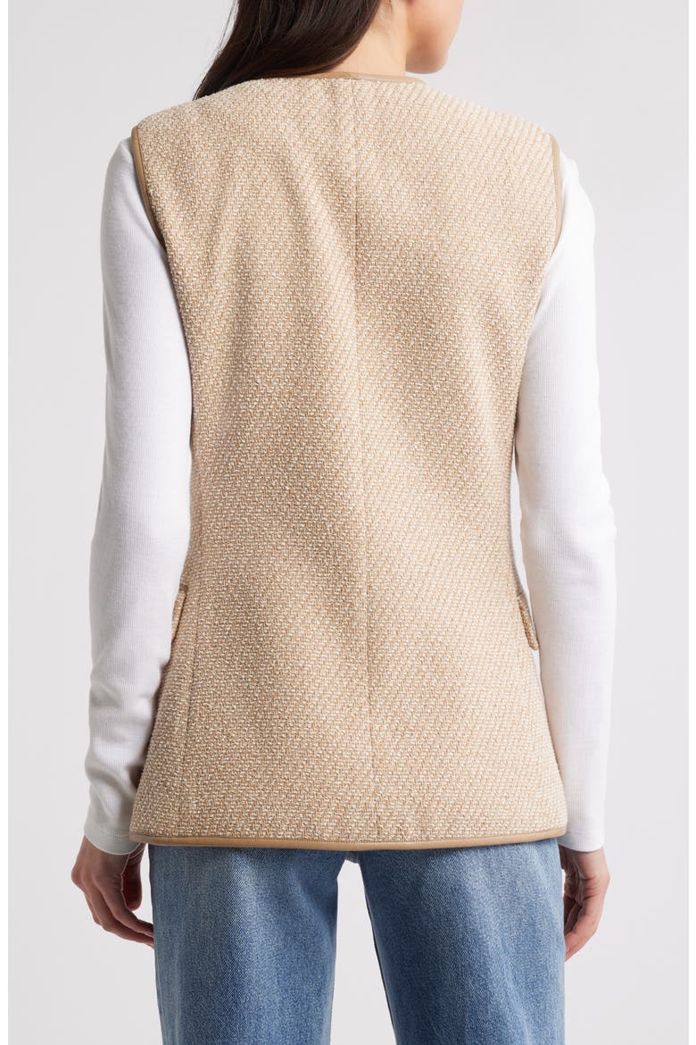 Bartlet Cotton Blend Metallic Tweed Vest, Alternate, color, BEIGE