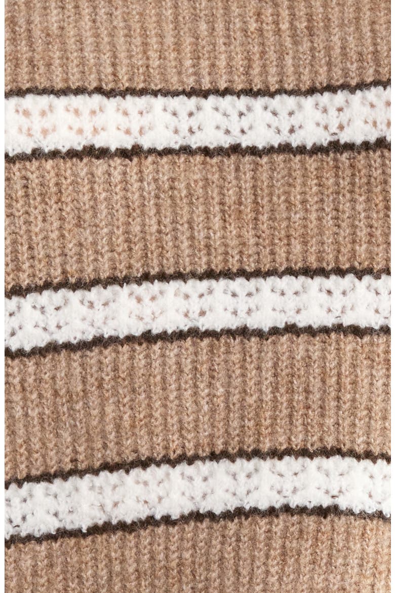Stripe Pointelle Stitch Sweater, Alternate, color, TAUPE