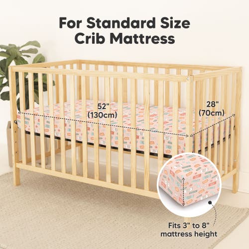 Keababies 2-pack Isla [protect+] Waterproof Crib Sheets In Beach Day