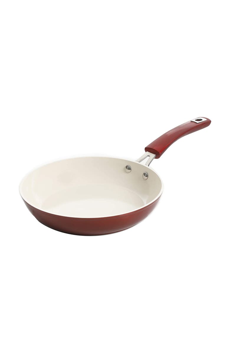 Kenmore Arlington 12 Piece Aluminum Ceramic Coated Nonstick Cookware Set, Alternate, color, Red